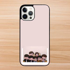 Enhypen Chibi Characters Cute Kpop iPhone Case